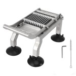 業務用ステンレス製野菜カッター（吸盤4個付き、スライス幅5mm）